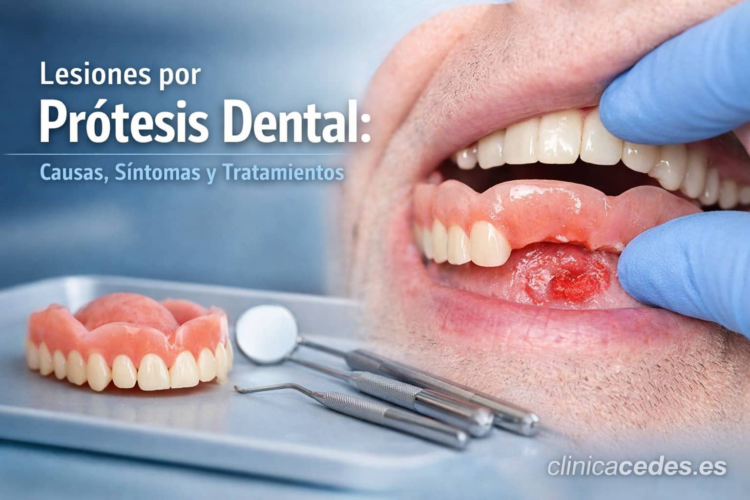 como curar una lesion de una prótesis